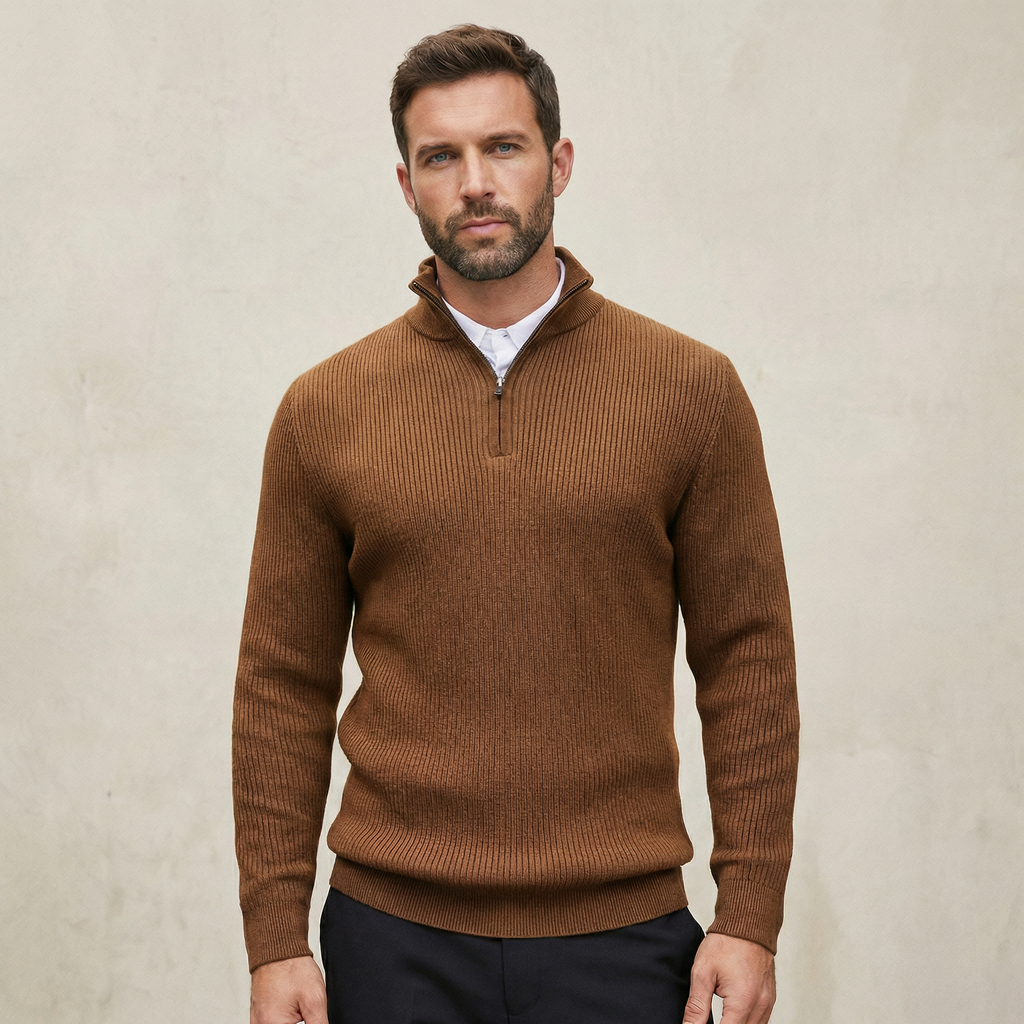 Essential Quarter-Zip Sweater
