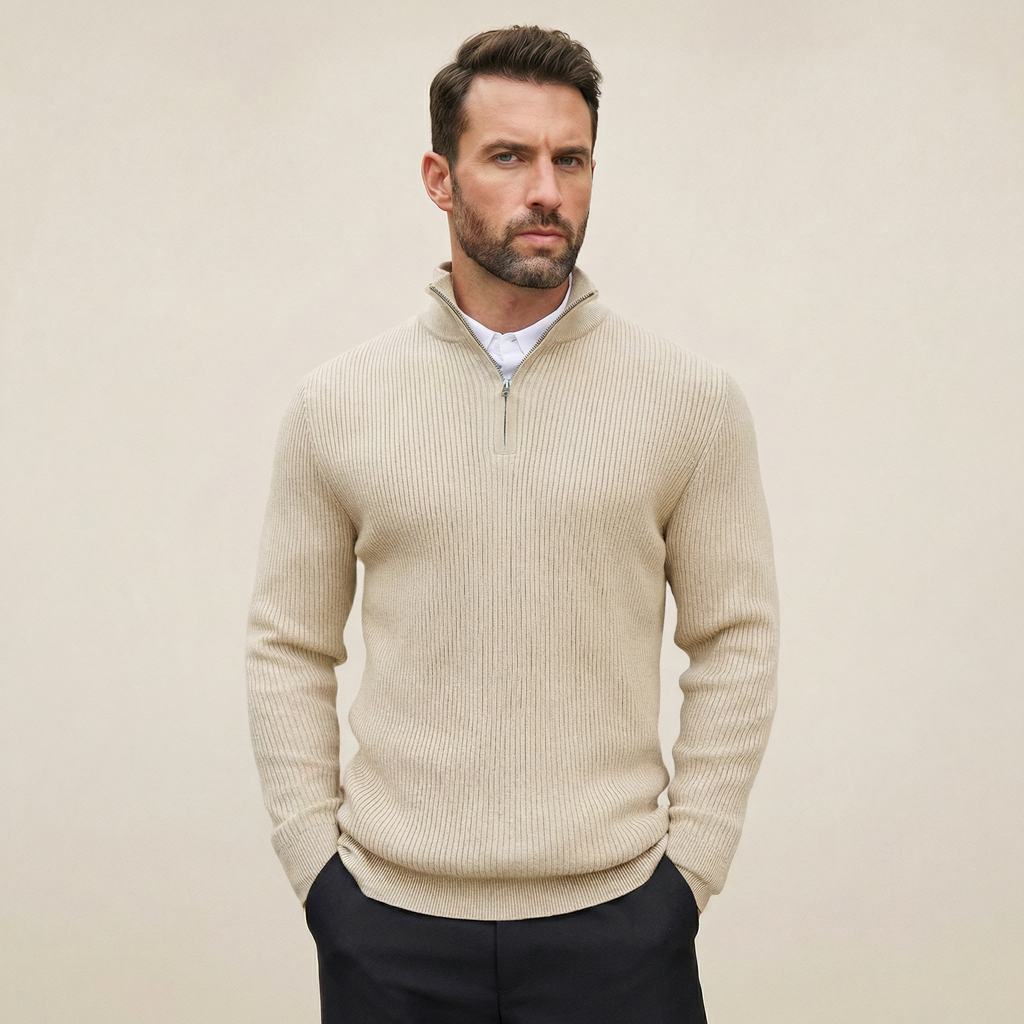 Essential Quarter-Zip Sweater