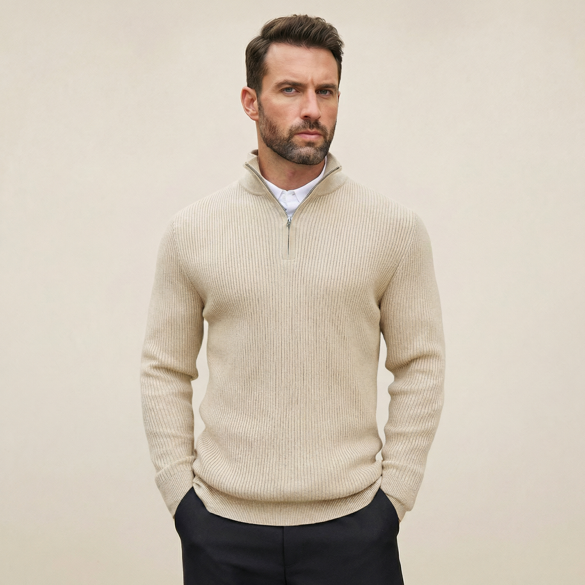 Essential Quarter-Zip Sweater