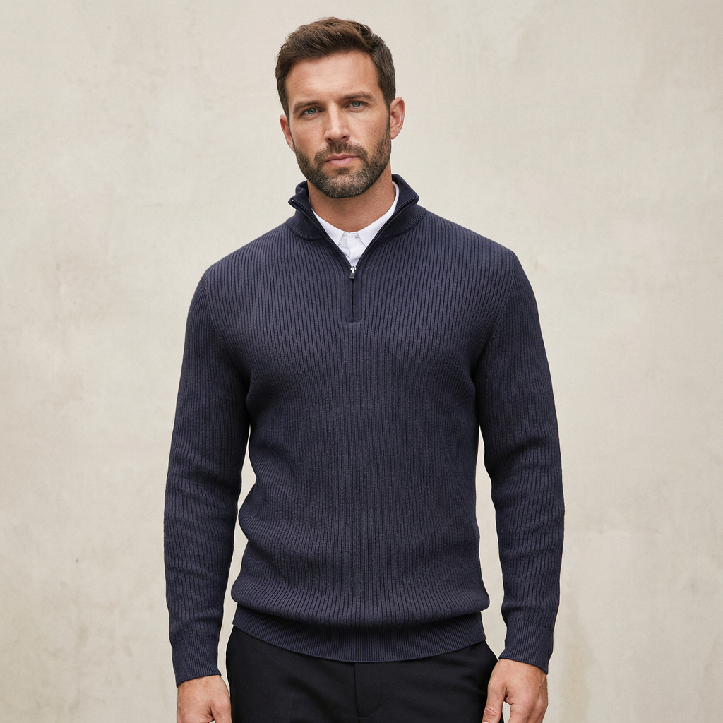 Essential Quarter-Zip Sweater