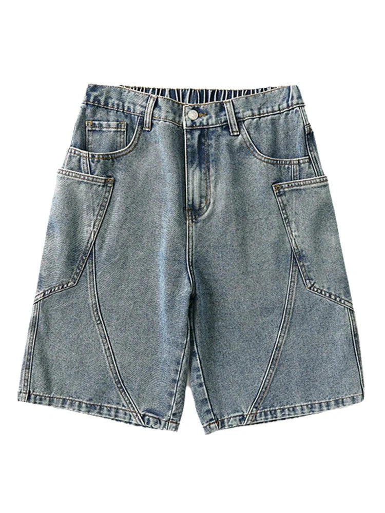 Civic Stitch Denim Shorts
