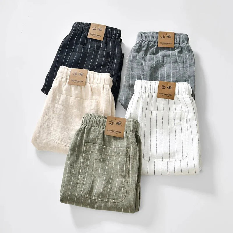 Shoreline Cotton Linen Shorts
