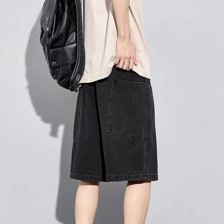 Civic Stitch Denim Shorts