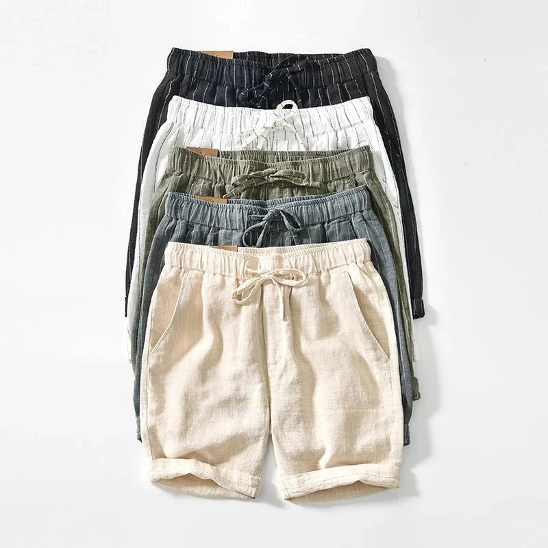 Shoreline Cotton Linen Shorts