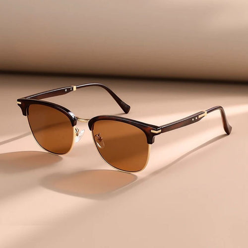 Caspian Clubmaster Unisex Sunglasses